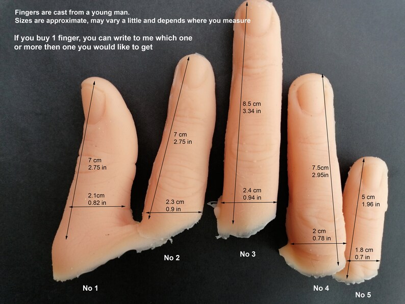Realistic Silicone Cast Nose and Fingers. Sfx Film Props Halloween Joke ...