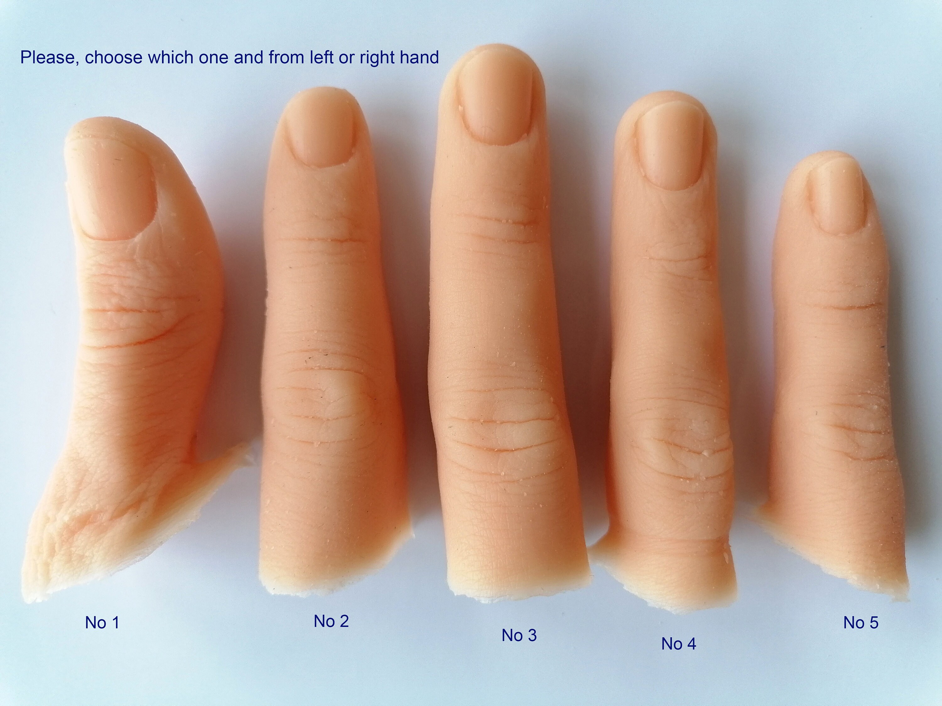 thumbnail image 2 of 10pcs Fake Finger Props Realistic Plastic Simulation Fingers For Tricks 2 of 12