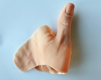 Realistic Silicone Sixth Finger Prop: Handmade SFX Cosplay Thumb
