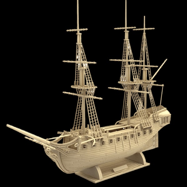 Le paquet de fichiers stl de bateau pirate contient 2 navires pirates, fichier STL de navire de guerre