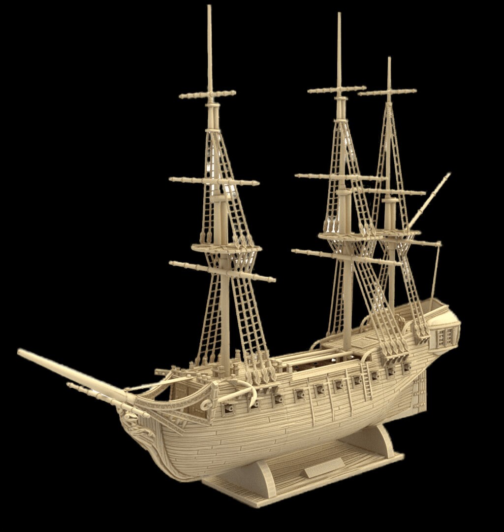 Pirate Ship Stl File Package Contains 2 Pirate Ships, War Ship STL File