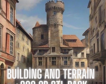 Building and Terrrain Mega Stl PAck +200 Gb , 3d Model MEga PAck