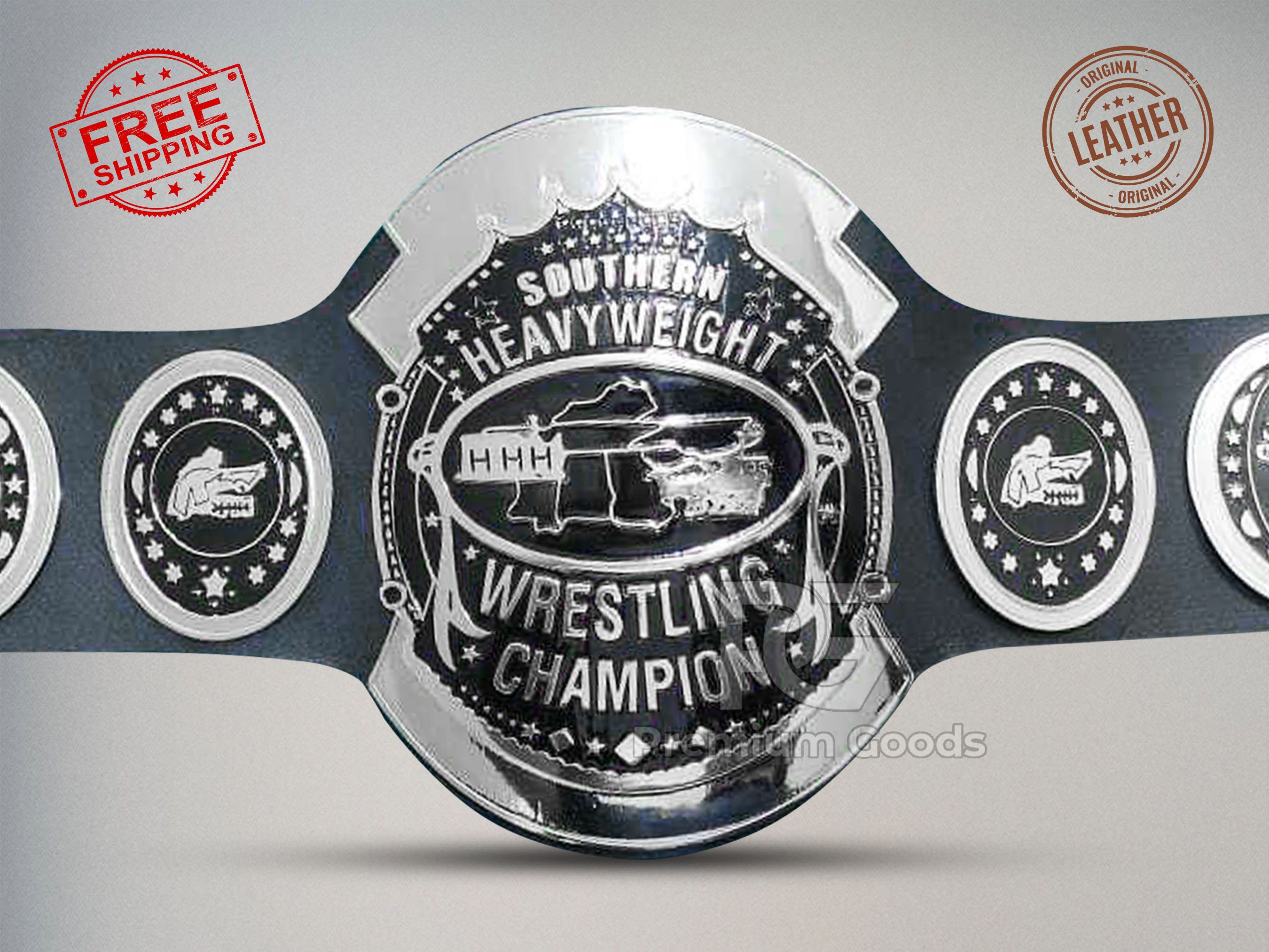 Southern Heavyweight Wrestling Championship Leather Belt