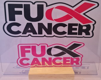 FUCK-CANCER Car Decal  13.5cm x 5.4cm