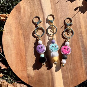 Beaded Keychain for purse/backpack/keys