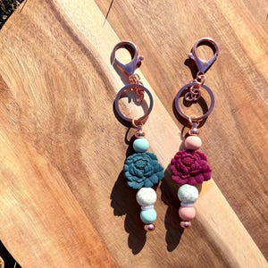 Beaded Keychain for purse/backpack/keys