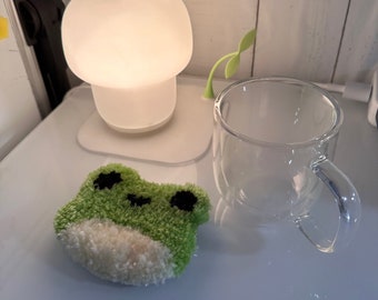 Handmade Frog Coaster Mug Rug