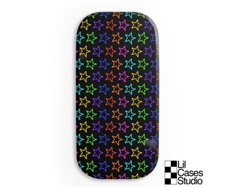 Stars Neon Pattern Phone Click-On Grip