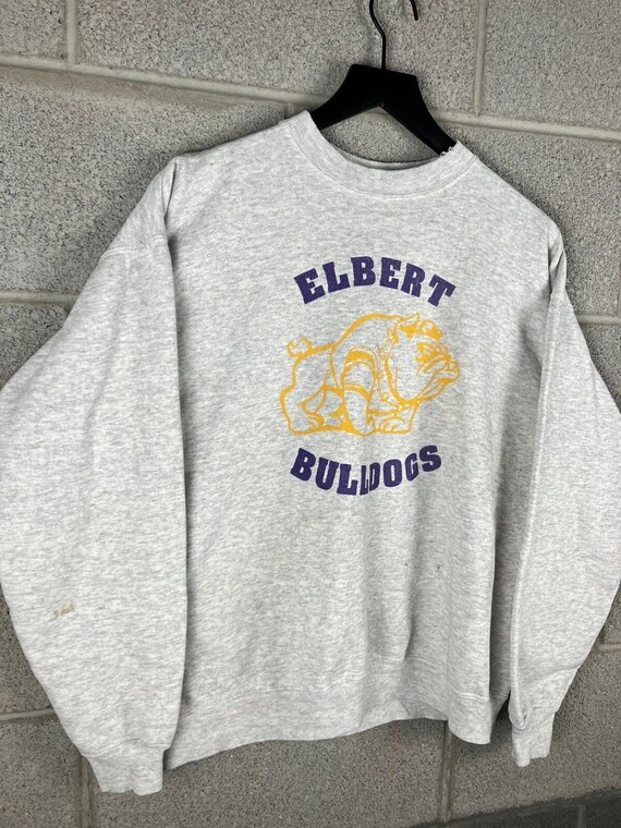 Vintage 1990s Elbert Bulldogs Crewneck Sweatshirt - image 2