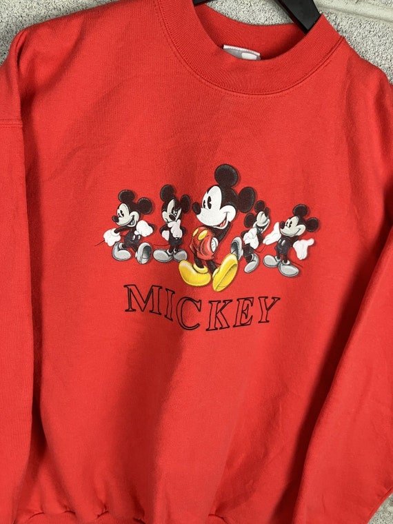 Vintage 1990s Mickey Mouse Graphic Crewneck Sweat… - image 2