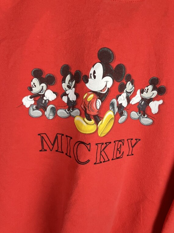Vintage 1990s Mickey Mouse Graphic Crewneck Sweat… - image 3