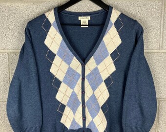 Vintage 1990 St Johns Bay hecho en Japón Cardigan suéter