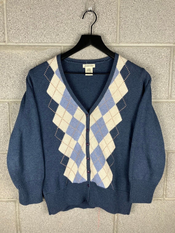 Vintage 1990s St Johns Bay Made in Japan Cardigan… - image 1