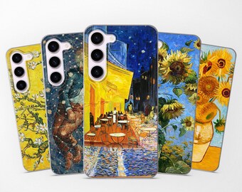 Funda para teléfono con pintura clásica y arte icónico, compatible con Samsung S25, S24, S23 Ultra, S22, S21, S20 FE, compatible con Samsung A56, A55, A54, A53, A52, A35, A16, A15 y A14.