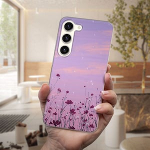 Nature Aesthetic Flower Phone Case fits Samsung S25 S24 S23 Ultra S22 S21 S20 FE fit Samsung A56 A55 A54 A53 A52 A35 A16 A15 A14