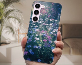 Flower Aesthetic Floral Phone Case fits Samsung S26 Ultra S25 FE S24 S23 S22 A57 A56 A55 A54 A53 A52s A37 A17 A16 A15