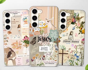Christian Jesus Phone Case Religious Cover fits Samsung S26 Ultra S25 FE S24 A57 A56 A55 A54 A36 A35 A26 A17 A16