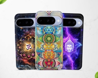 Spiritual Chakra Yoga Phone Case for Google Pixel 10 Pro 10a 9a 8 7 6 iPhone 17 Pro Max 16 15 14 13 fit Samsung S25 Ultra S24 FE A56 A16