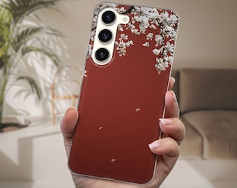 Japanese Sakura Phone Case Aesthetic Cover fits Samsung S25 Ultra S24 S23 S22 S21 fit Samsung A56 A55 A54 A52s A36 A17 A16 A15