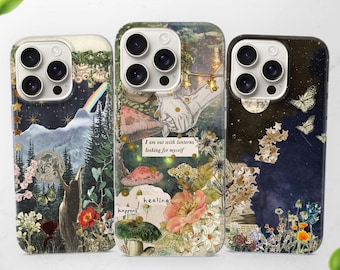 Mystic Fairycore Phone Case Aesthetic Witchy Cover for iPhone 17 Pro, 16e, 15, 14, 13 fits Samsung S25 Ultra, S24 FE, A56, A16 & Pixel 10