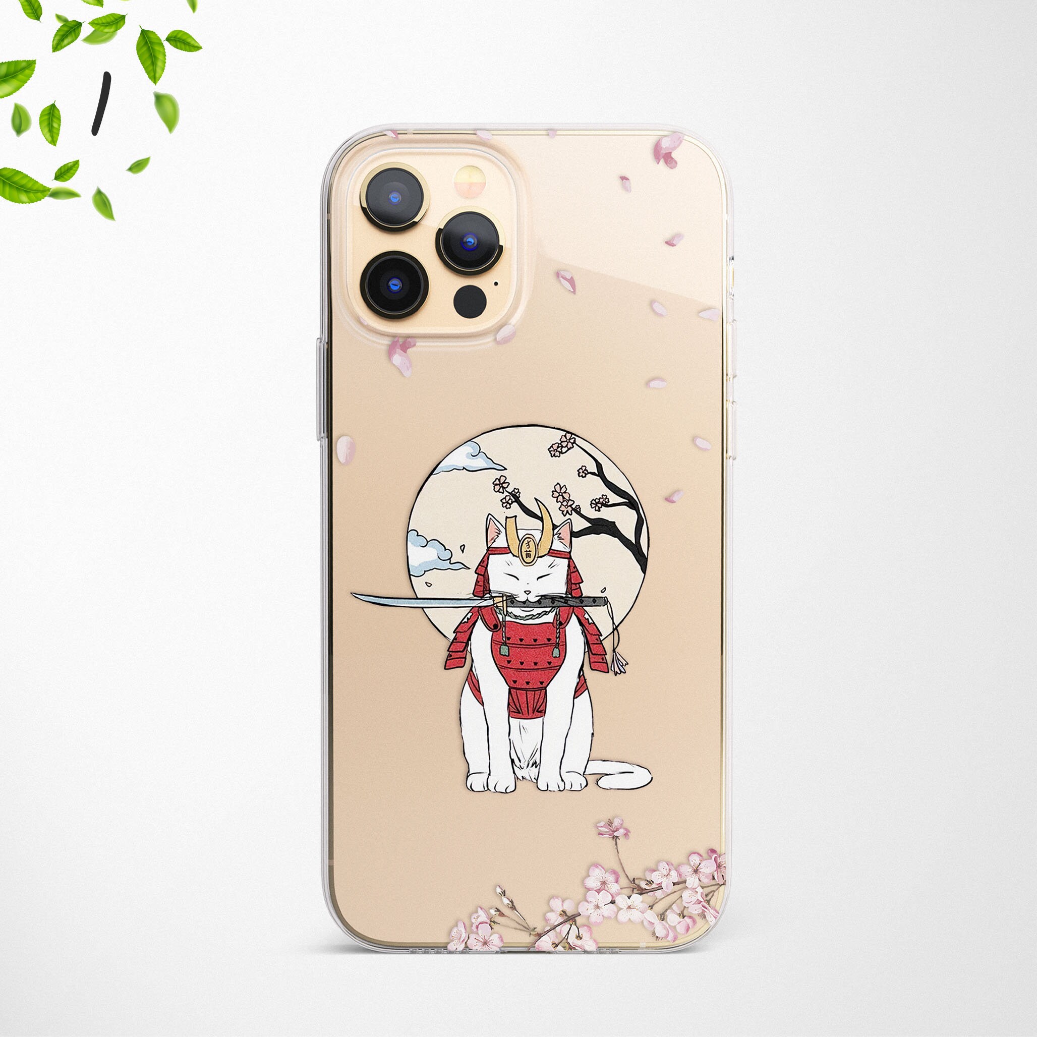 Japanese Lucky Cat Phone Case for iPhone 17 Pro Max, Air