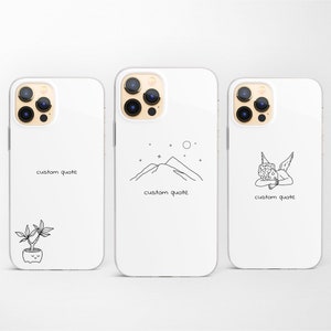 Minimalist Line Drawing Phone Case fit for iPhone 16 15 Pro 14 13 12 11 fits Samsung S25 S24 FE S23 S22 A55 A54 A16 A15 and Pixel 9 8