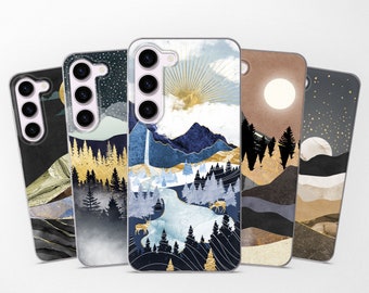 Mountain Abstract Nature Phone Case fits Samsung S26 Ultra S25 FE S24 S23 S22 S21 fit Samsung A57 A56 A55 A54 A52 A37 A17 A16 A15
