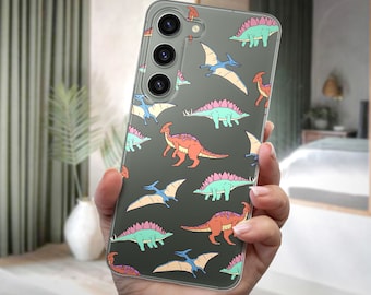 Retro Dinosaur Vintage Dino Phone Case fits Samsung S25 S24 S23 Ultra S22 S21 S20 FE fit A56 A55 A54 A53 A35 A16 A15 A14