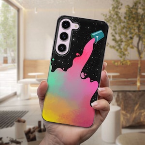 Abstract Retro Space Phone Case fits Samsung S25 S24 Ultra S23 S22 S21 S20 FE fit Samsung A56 A55 A54 A53 A52 A35 A16 A15 A14