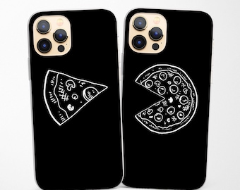 Funda de teléfono con diseño de pizza a juego para iPhone 17 Pro Max 16e 15 14 13 12 compatible con Samsung S25 Ultra S24 A56 A17 A16 y Pixel 10 Pro 9a
