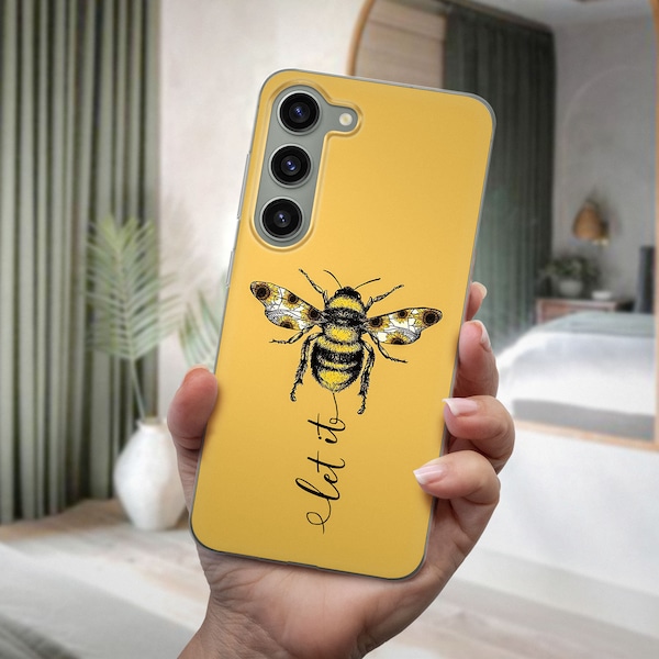 かわいいバンブルビーの携帯ケースはSamsung S25 S24 Ultra S23 S22 S21 S20 FEに適合します。Samsung A56 A55 A54 A53 A52 A35 A16 A15 A14に適合します。