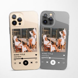 Custom Music Plaque Phone Case Song Cover for iPhone 17 Pro Max 16 15 14 13 12 11 fits Samsung S25 S24 S23 A55 A54 A16 & Pixel 10 9