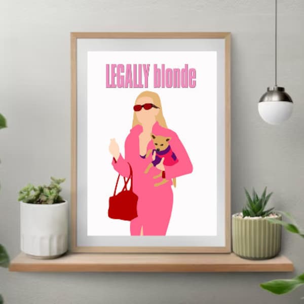 Legally Blonde Elle Woods Digital Design | Original Print | Wall Art