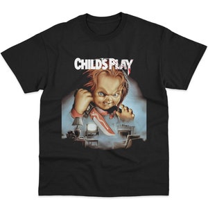 Chucky Child&#39;s Play T-shirt, horrorfilm shirt, vintage shirt, Chucky shirt, film Tee, Halloween shirt, Chucky T shirt, enge film shirt