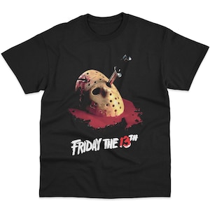 Friday the 13th Shirt, Horror Movie T-Shirts, Film T-Shirts, Horror Halloween T-Shirt, Movie Tees, Jason Voorhees Shirt, Scary Movie Shirt