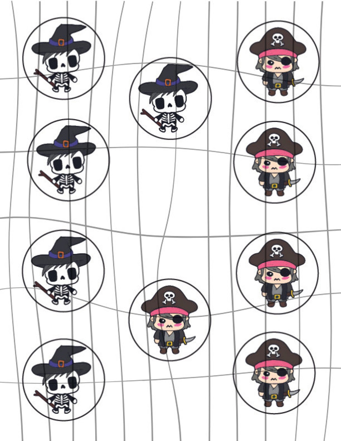 Halloween Themed Printable Tic Tac Toe Game Set Halloween Fun - Etsy