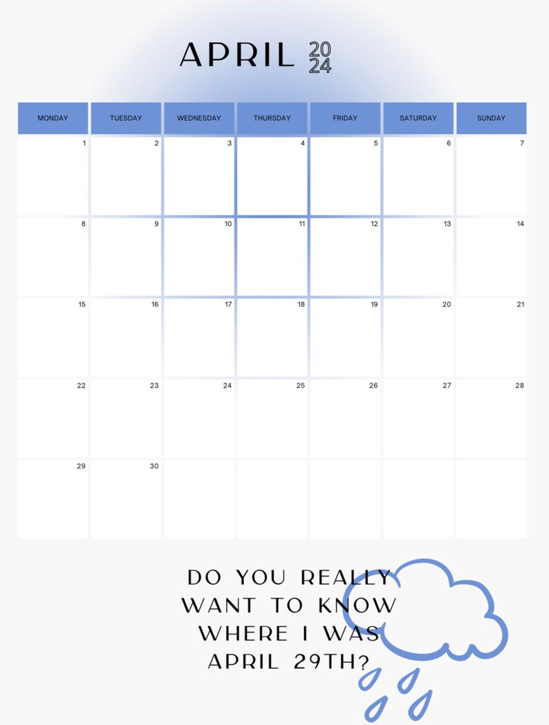 2024 Taylor Swift Themed Calendar Etsy