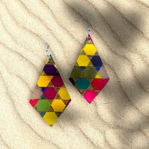 Mardi Gras Earrings for Women - Festive Fashion - Mardi Gras Jewelry - Green, Gold & Purple Earrings - Carnival Jewelry