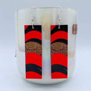 Cheerleader Earrings for Women - Wooden Earrings - Evergreen Jewelry - Football , Soccer, Baseball, Softball, Cross Country, Volleyball