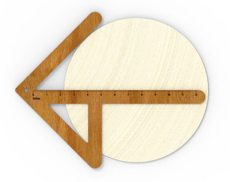 Centering Ruller Vector Center Finder Tool Laser Cut File for Circles, Center Finder Tool ...