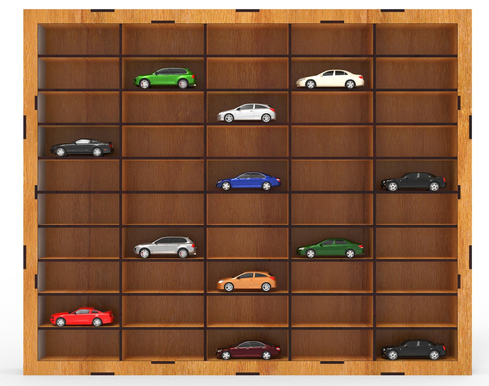 50 Pcs 1/64 Cars Display Stand Rack Svg, Dxf Vectorel Drawing Files for ...