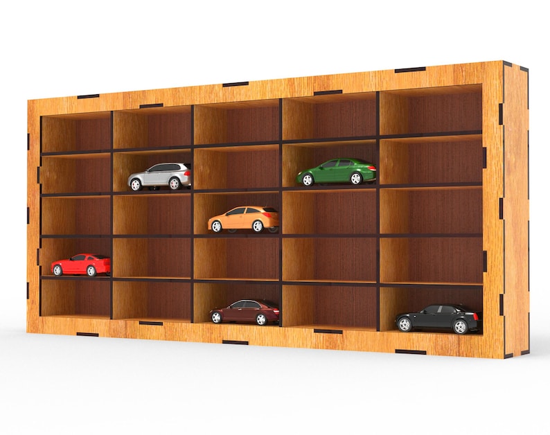 25 Pcs 1/64 Cars Display Stand Rack Svg, Dxf Vectorel Drawing Files for ...