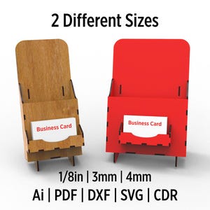 Folder, brochure en visitekaartje Bureaubladhouders Svg- en dxf-bestanden voor lasersnijden