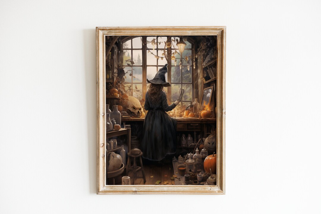 Dark Academia Digital Wall Art for Diy Halloween Decor Atelier Art ...