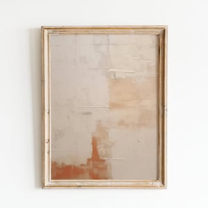 Beige textured digital download japandi wall art print for wabi sabi decor
