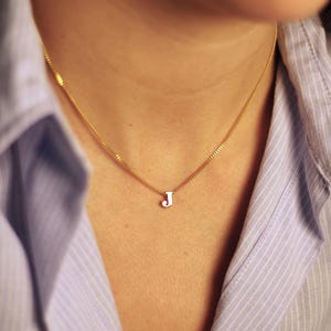 Personalized Dainty initial Necklace | Custom Letter Necklace | Tiny initial charm in silver, gold | custom necklace | Birthday Gift for Her