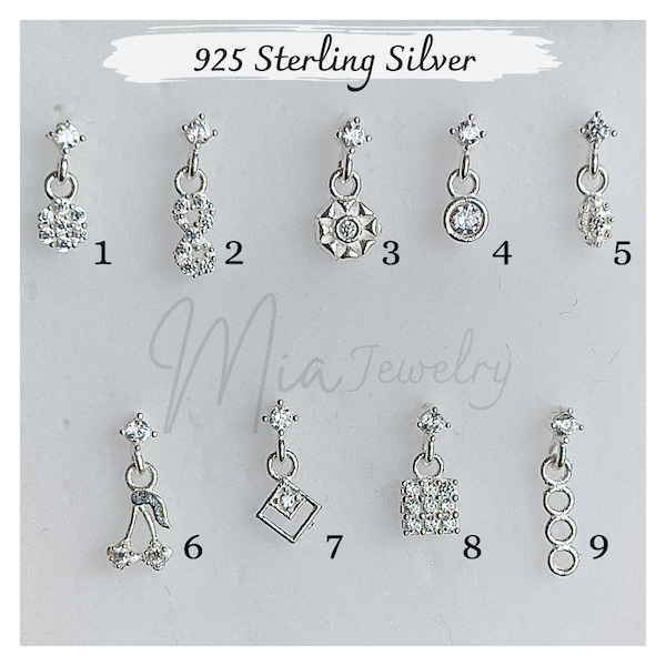 Stud de nez suspendu en argent sterling | Connecteur de petit clou de nez plaqué or 14 carats | Goujon de nez d’épingle | Stud de nez indien | Joli clou de nez