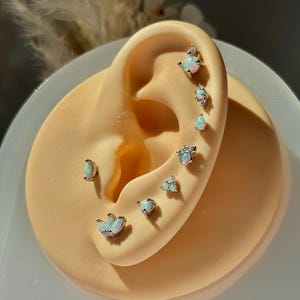 Moonstone Tragus Etsy