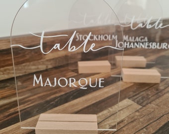 Numéro table personnalisé