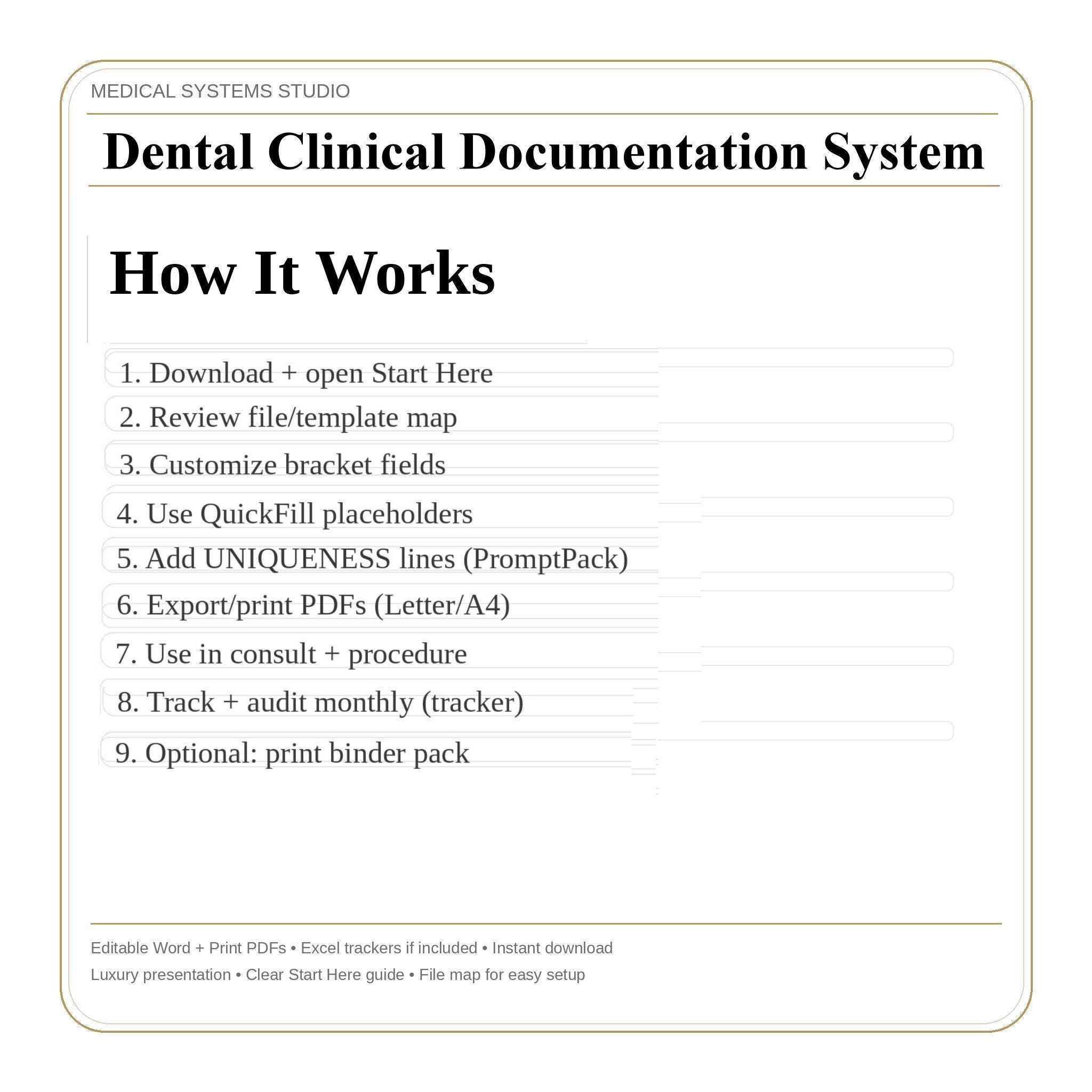 Dental Clinical Documentation System | Implant & Cosmetic Templates ...